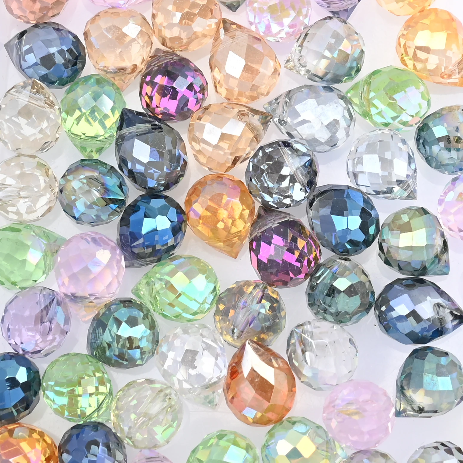 Österreich AB Farbe Kristall Erdbeere Perlen 10*8mm Glänzende Facettierte Glas Perlen für Schmuck Machen DIY Hochzeit Kleid zubehör