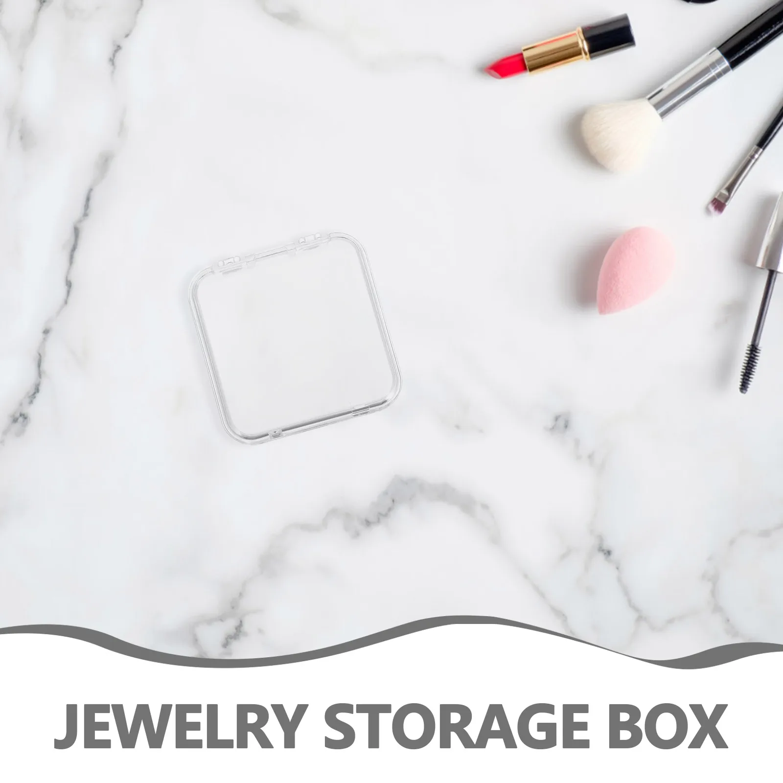 24 pezzi portagioie trasparente organizer per unghie portatile custodia trasparente per accessori aziendali da salone portagioie trasparente