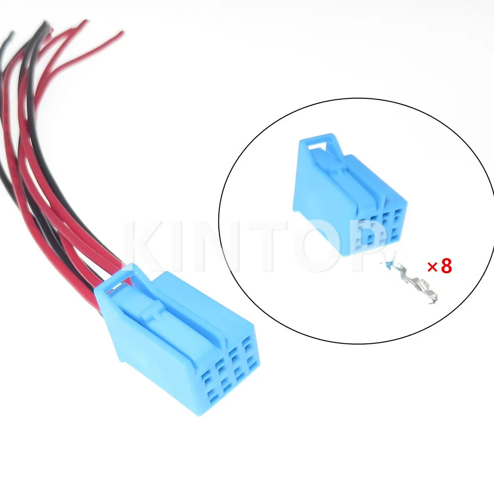 

1 Set 8 Pins 0.6 Series 3-1670459-1 AC Assembly Car Rearview Mirror Cable Nondestructive Socket Male Female Docking Connector