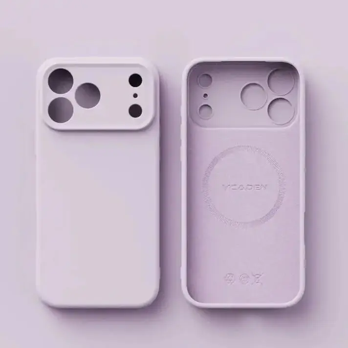 

Colorful Liquid Silicon Magnetic Phone Case for iPhone 17 Pro Max Air 17Pro Soft Shockproof Cover for Wireless Charging Magsafe