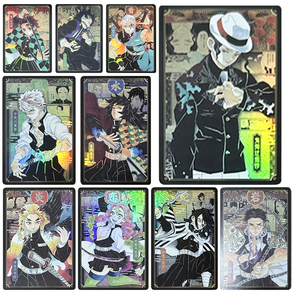 

Demon Slayer DIY 16 шт./компл. Камадо Танджиро Камадо Незуко Агацума Зеницу Преломление Блестящие коллекционные карты Праздничные подарки
