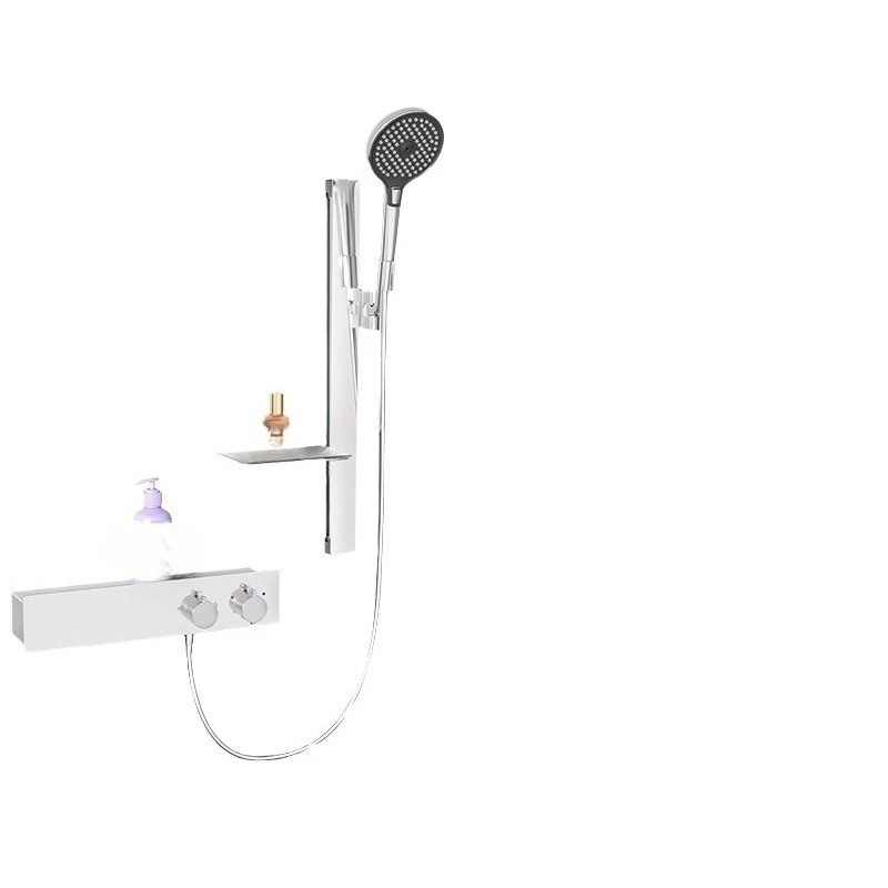 

Термостатический душевой набор под давлением, полностью медный стеллаж