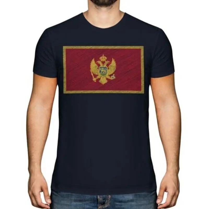 MONTENEGRO SCRIBBLE FLAG MENS T-SHIRT TEE TOP GIFT CRNA GORA MONTENEGRIN