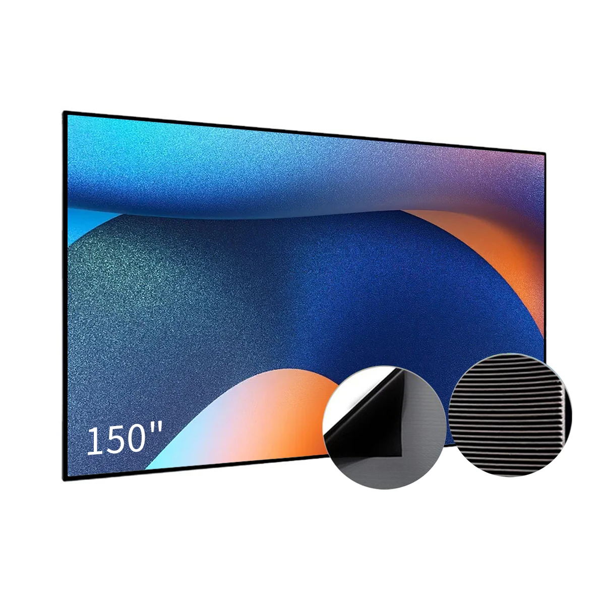 Écran de Projection ALR à cadre fixe R 90 "100" 110 "120" 130 "133" 135 "150" écran de Projection 4K HD Home cinéma Ust