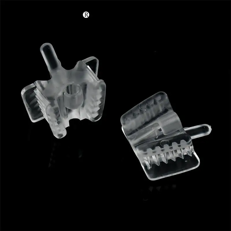 5pcs Dental Silicone Occlusal Pad Saliva Ejector Suction Tip Mouth Support Holding Mouth Opener Retractor Dentist Material S L