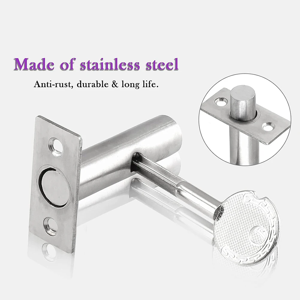 Stainless Steel Manager Tubewell Key Mortise Lock Hardware With Key Screw Fire Door Escape Mortise Aisle Lock