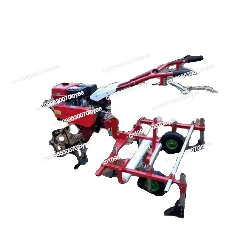 آلة الحراثة الصغيرة تدعم فيلم جرار المهاد وضع الأدوات الزراعية #3