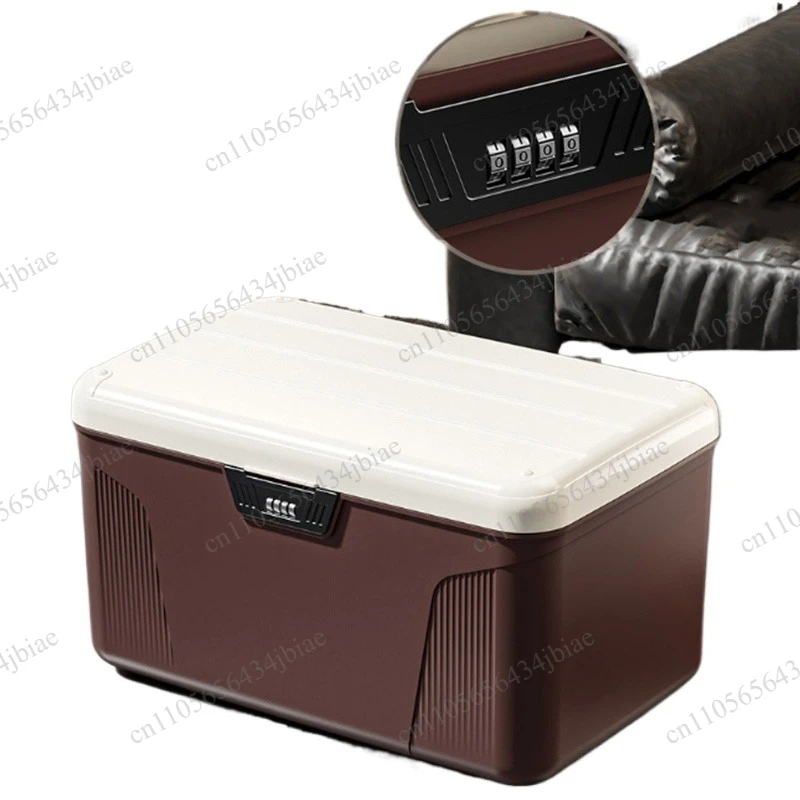 Double-deck Organizers Storage Plastic Organizer Box High-capacity Password Storage Box Privacy Locked Container Household