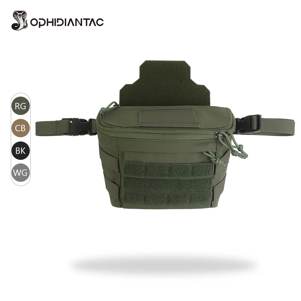OPHIDIANTAC Large Capacity Plate Carrier Pouch 3 Ways to Use Hunting Accessories MOLLE Multi-Functional PC Drop Pouch