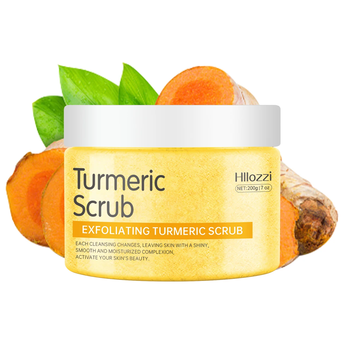 200g Himalaya Zout Body Scrub Exfoliërende Diepe Reiniging Kurkuma Hydraterende Hydraterende Kokosnoot Koffie Gladde Huid