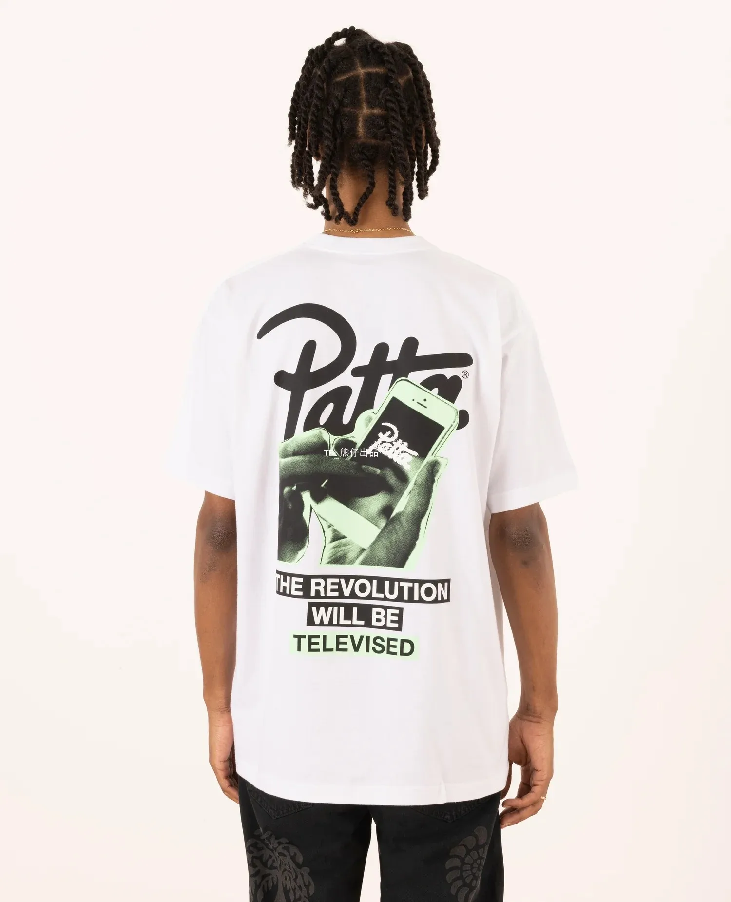 PATTA Chlorophyll 20 Years Anniv T-shirt Black Unisex Fashion Street Wear Pure Cotton Skin-friendly Soft Breathable Sports