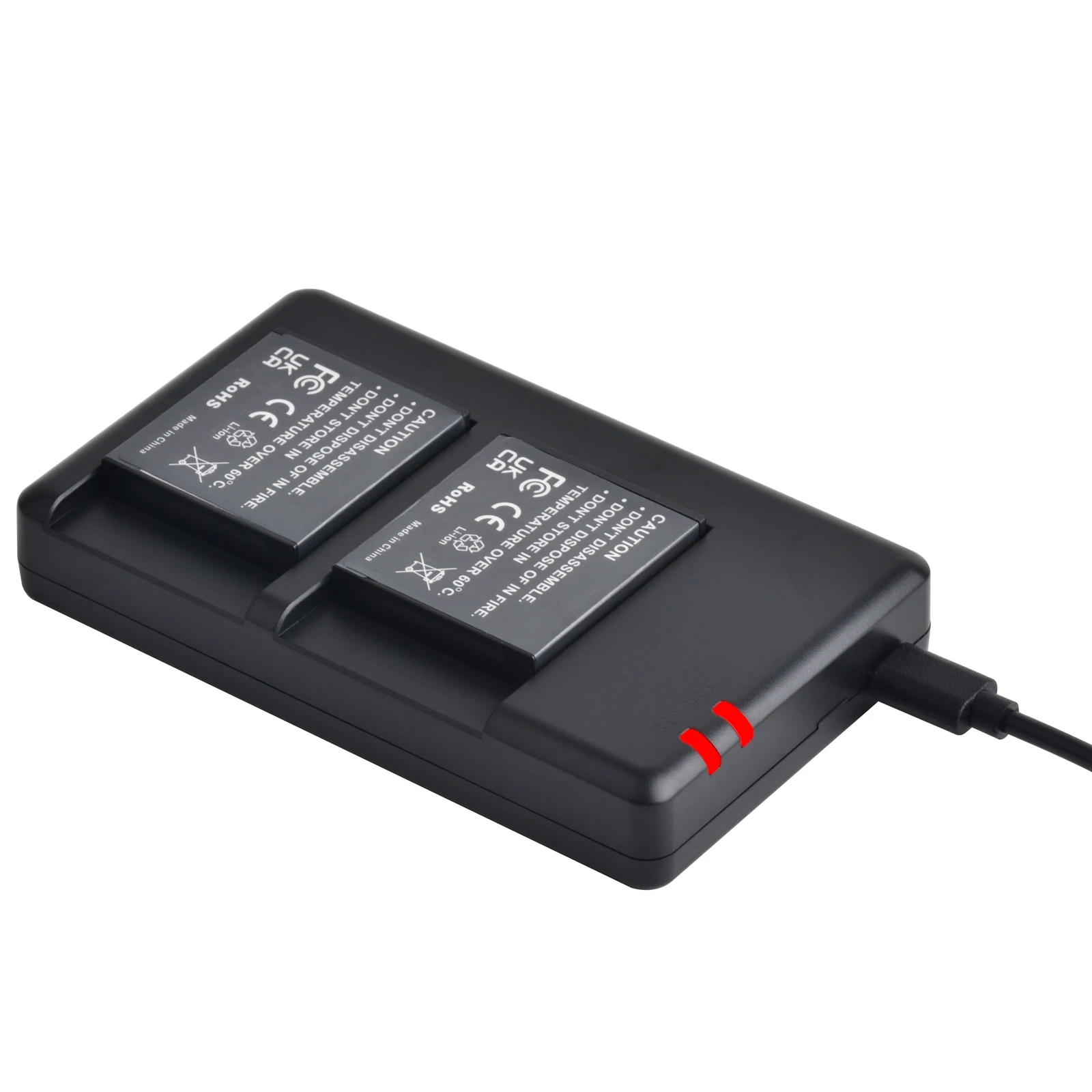 

Rechargeable 1850mAh DB-120 DB120 DB 120 Battery + Dual Charger for Ricoh GR IV GR4 Camera Lithium Batteries
