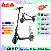 RCB electric Scooter for adults, e-Scooter with APP control, motor 350W, Max speed 19 mph, electric Scooter for adults