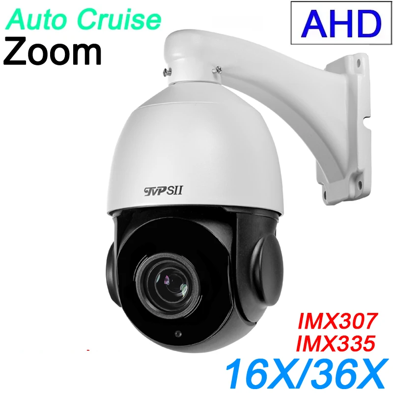 

5MP IMX335 Auto Cruise Array Infrared Led Outdoor 360 Degree Rotate 36X 16X AHD PTZ Speed Dome Surveillance CCTV Camera