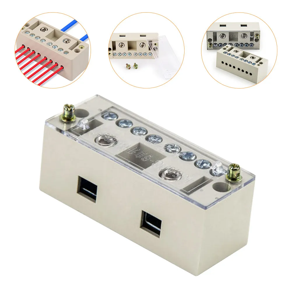 

1 шт. Двухконтактный клеммный блок-разветвитель для проводов, высококачественный изоляционный влагостойкий соединительный короб для домашнего использования