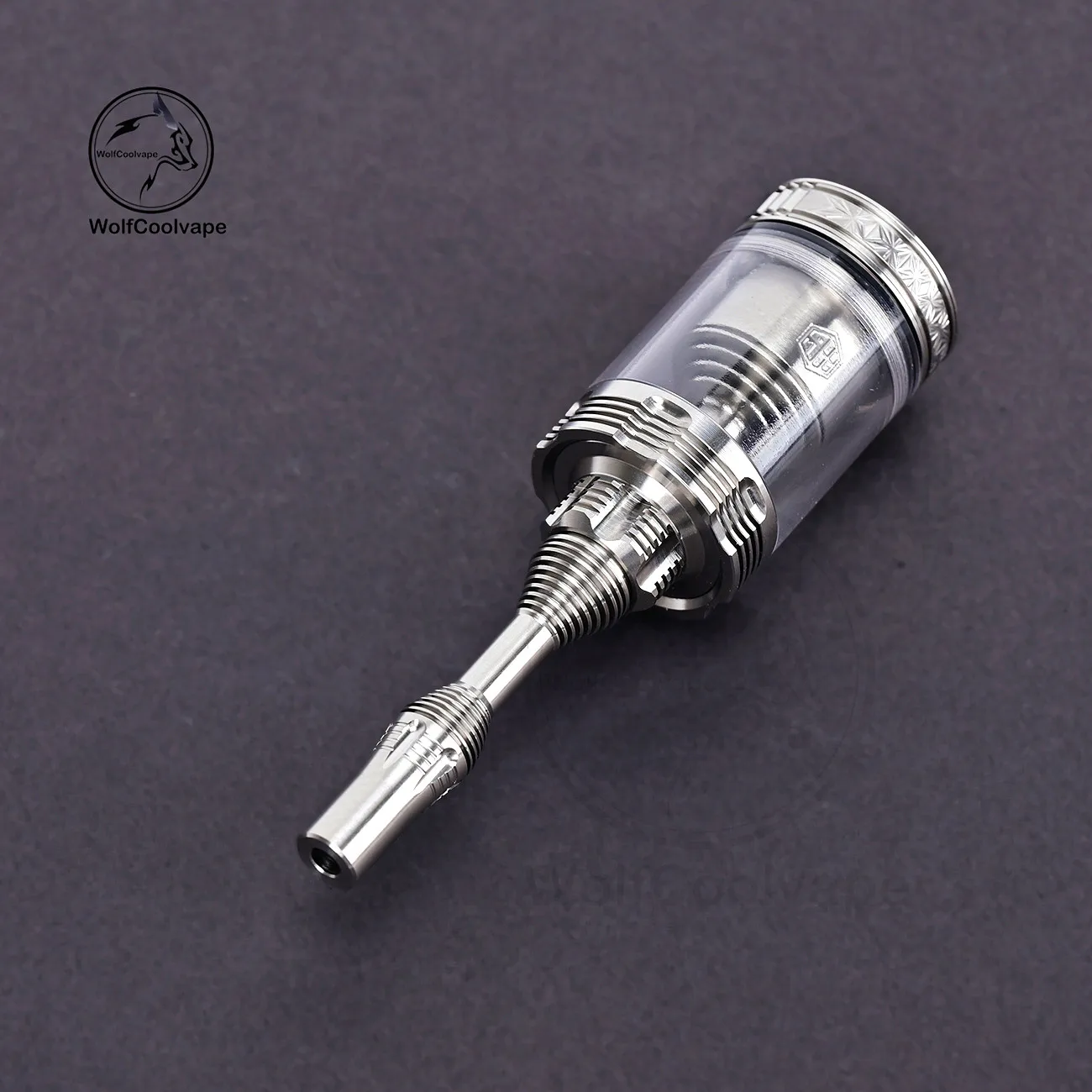 Wolfcoolvape 415 Tombo Giri Zetsuichimon Style MTL 510 طرف بالتنقيط فضي من الفولاذ المقاوم للصدأ مناسب RTA RDA Vape Atomizers
