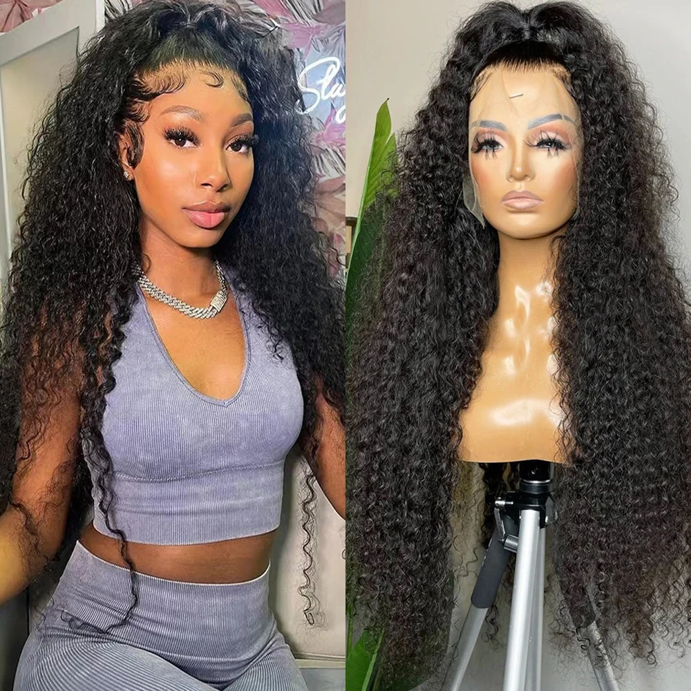 Deep Wave Curly Lace Front Human Hair Wig 13x4 13x6 HD Lace Frontal Wig Water Wave Wigs For Women Brazilian Glueless Hair Wig