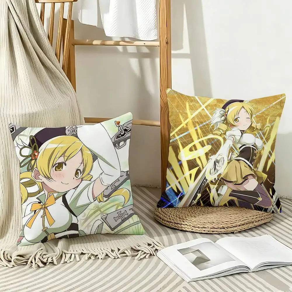 Magical Girl Mami T-Tomoe  Pillow Case Pattern Printed Pillowcase For Living Room Sofa Cushion Cover