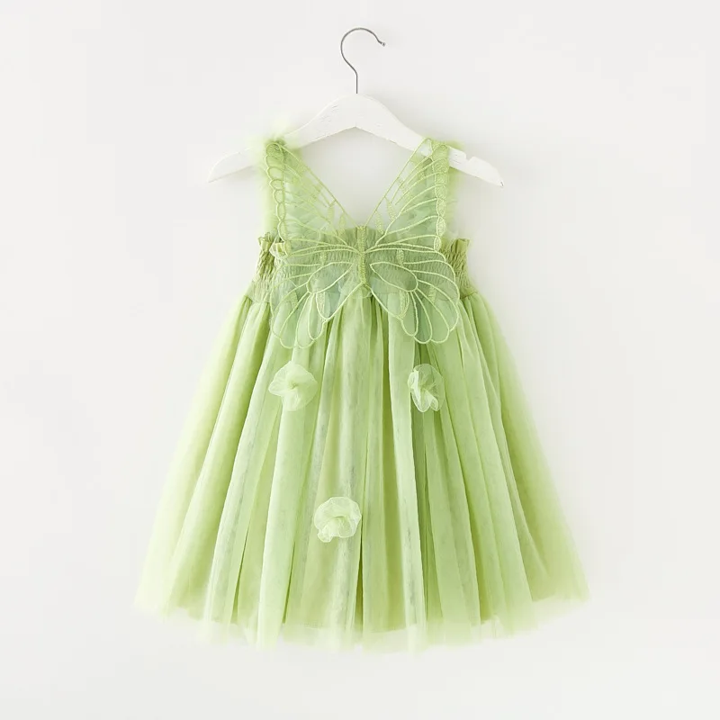 Baby Gauze Butterfly Suspender dress wing tutu Leisure and lovely Girl's skirt 0-6 years old