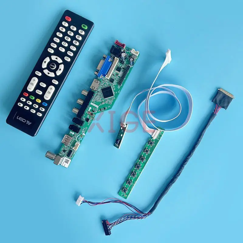Dla B156XW02 B156XW03 B156XW04 kontroler LCD płyta sterownicza 15.6 "1366*768 telewizor analogowy ekran laptopa LVDS 40Pin zestaw VGA + HDMI + AV + USB