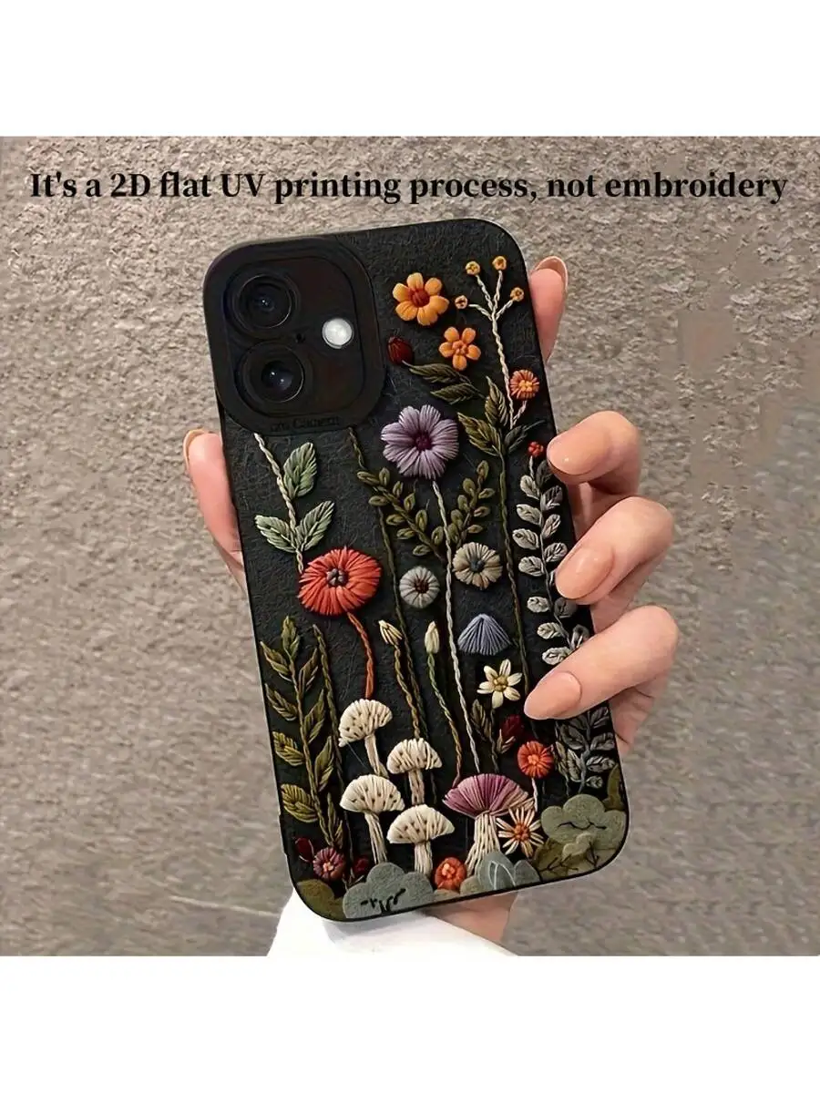3D Floral Pattern Soft TPU Phone Case For iPhone 16 15 14 13 12 11 Pro Max X XS XR