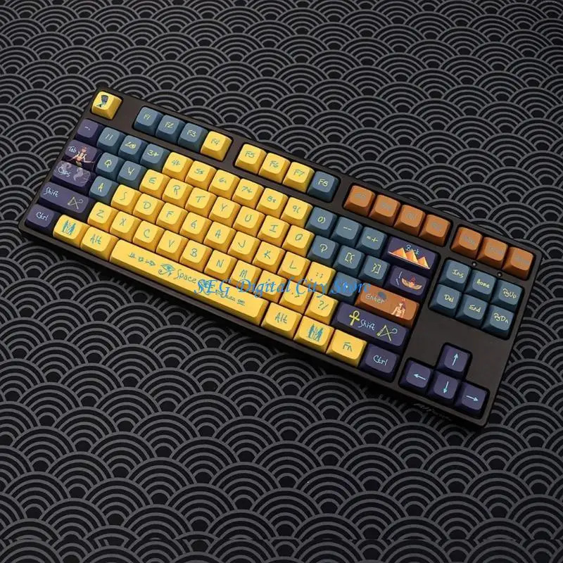 U75B 154 KeyCaps PBT xda Profilo Dye Sublimation Process Color Egypt Journey KeyCap