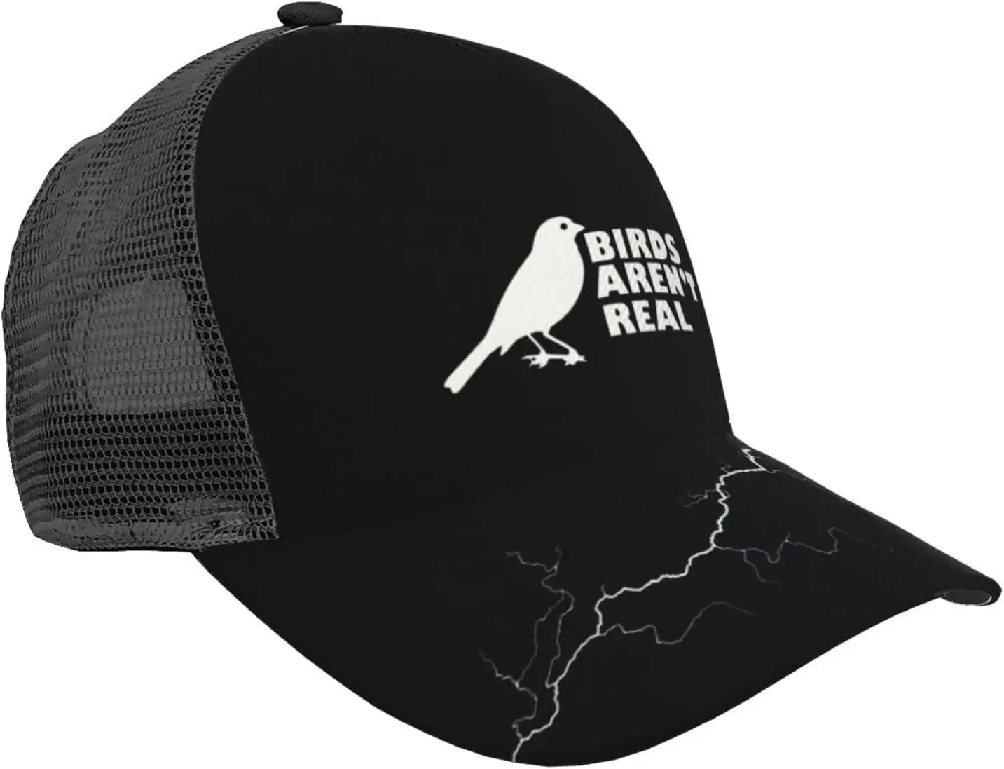 Men's Women's Baseball Cap Casual Breathable Mesh Cap Adjustable Trucker Hat Birds Arent Real