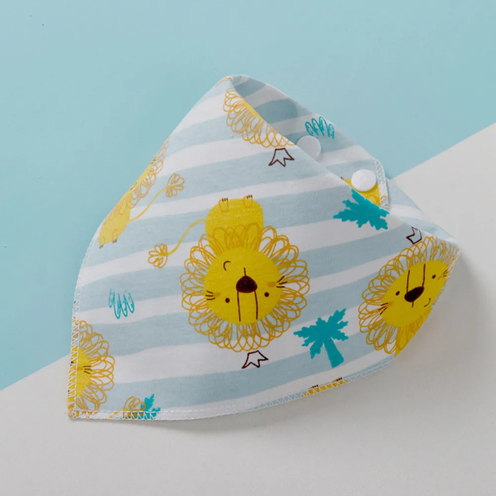 

6Pcs Baby Bibs Cartoon Cotton Drool Bib Soft Double Sided Saliva Towel Infant Eating Bib Waterproof Cute Style