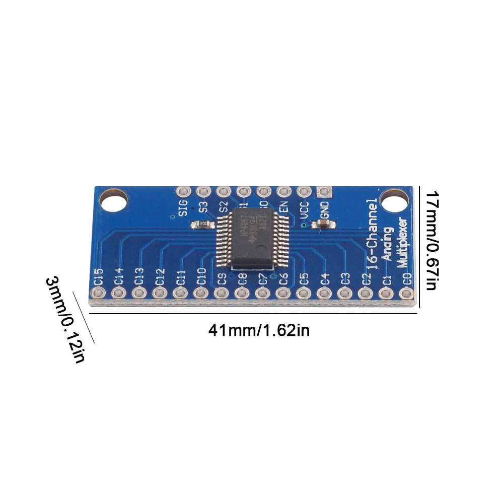 CD74HC4067 Analog Multiplexer Selector Module 16 Channel Breakout Board for Precise Signal Routing in Electronics