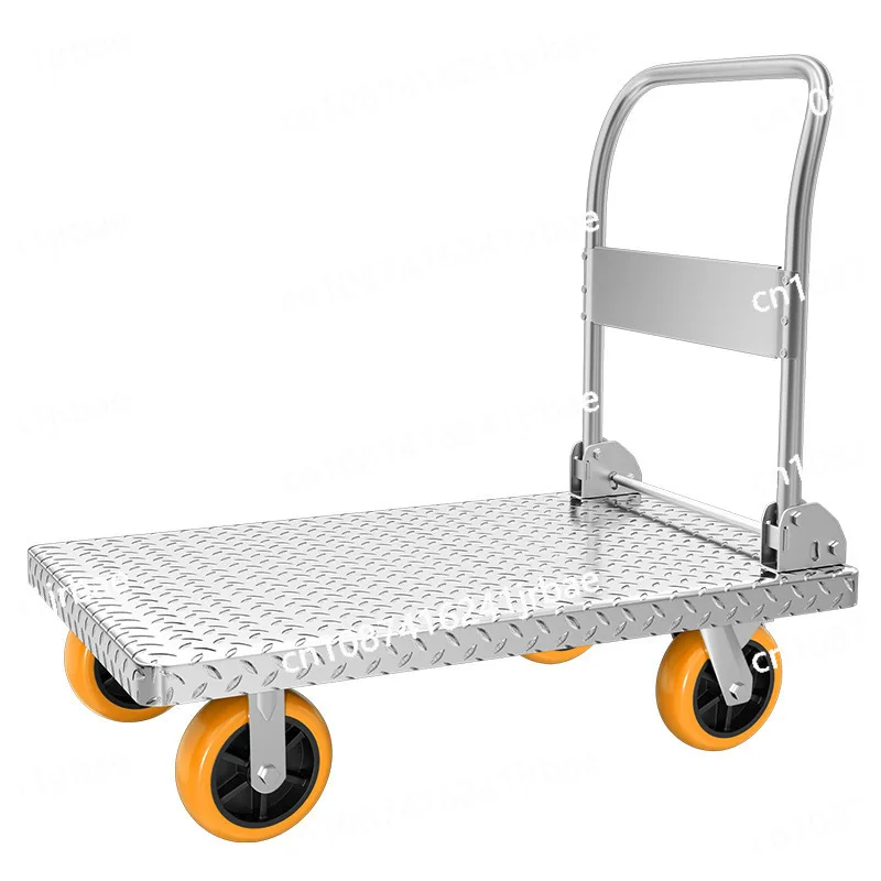 

Silent trolley handling and pulling goods folding trolley