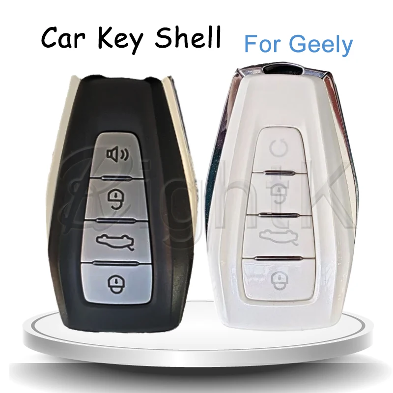 

Корпус дистанционного ключа для Geely Okavango Azkarra Atlas Coolray Monjaro KX11 Emgrand X7 X3 S1, 4 кнопки, оригинальный чехол для автомобильных ключей