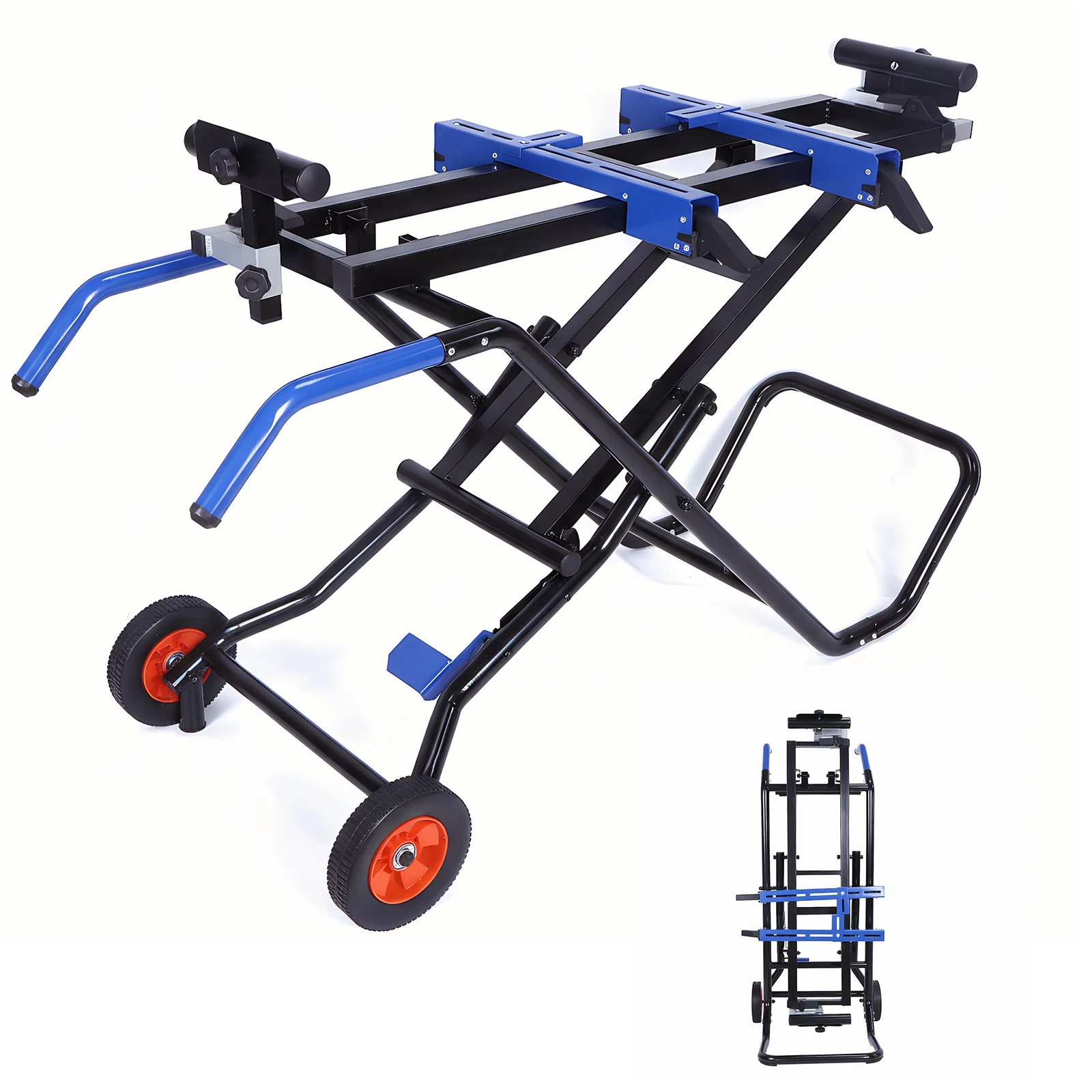 

Portable Table Saw Stand 330Lbs Load Capacity Mitering Chop Saw Stand Adjustable Support Universal for Most Brands of Table Saws