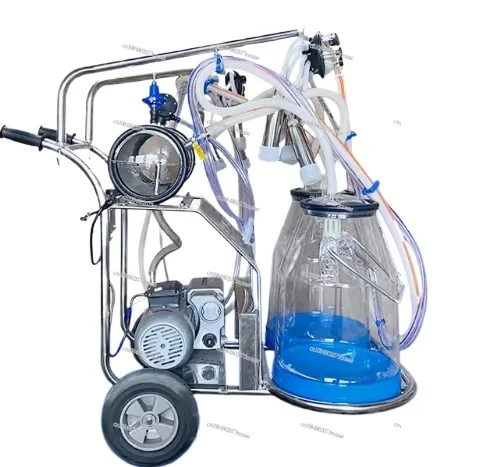 

Vacuum Pump Mobile Pulse Type Cow Goats Milking Machine Camel Breast Pump Milker