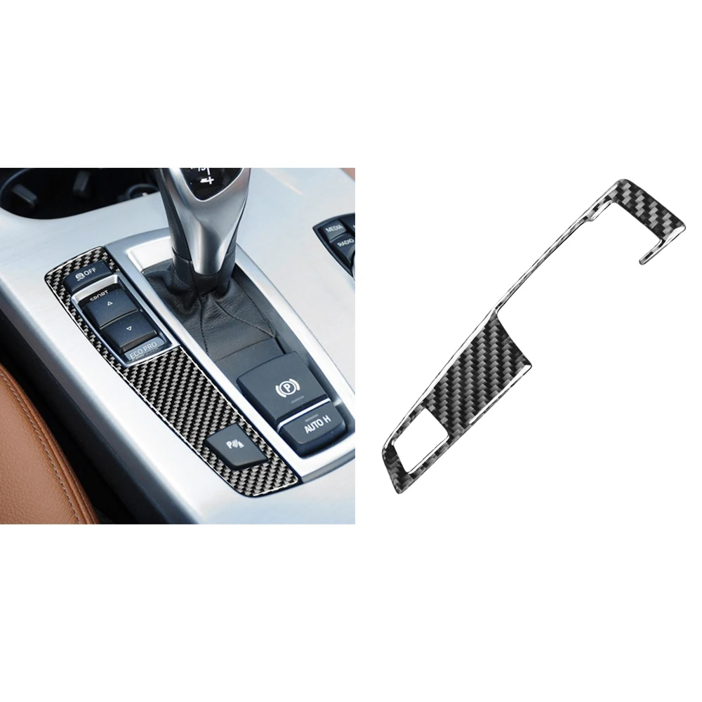 

For BMW F07 F10 F25 F26 5 Series GT X3 X4 Refit Car Gearshift Panel Frame Stickers Gear Knob Cover Carbon Fiber Decorations