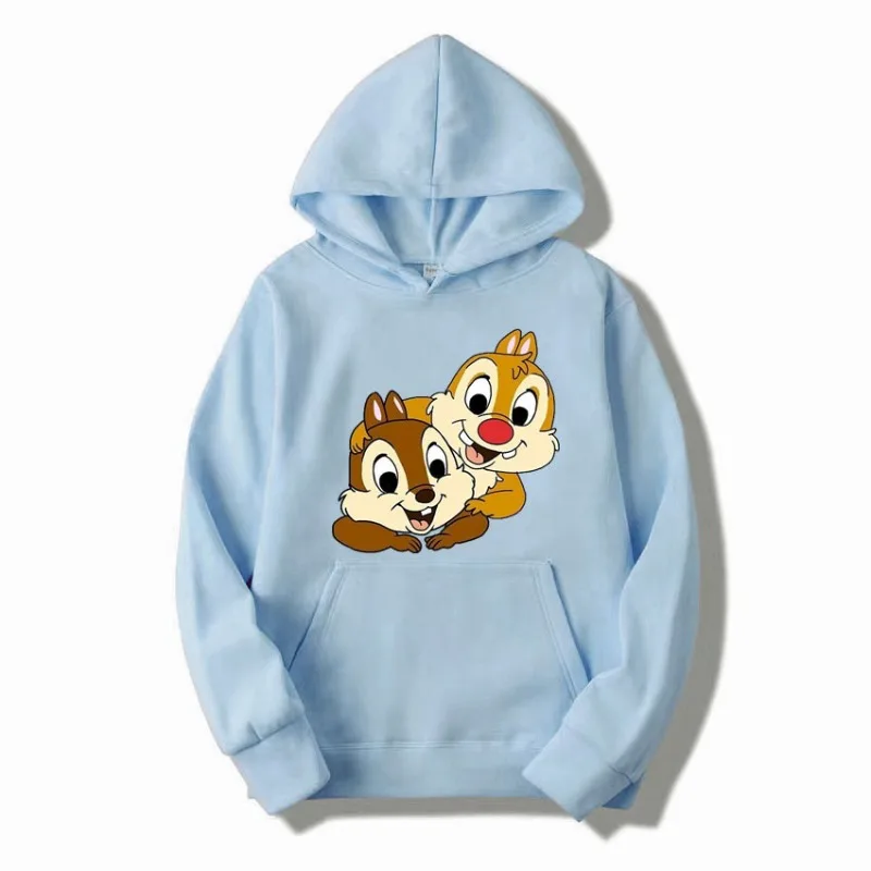 2024 New Chip&Dale Women\'s Hoodie Cartoon Anime Fashion Women\'s Oversized Sweatshirt Tops Spring and Autumn Couple Pullovers