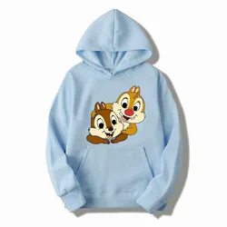 2024 New Chip&Dale Women's Hoodie Cartoon Anime Fashion Women's Oversized Sweatshirt Tops Spring and Autumn Couple Pullovers