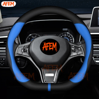 Suede Carbon fiber anti-slip Car Steering Wheel Cover For Dongfeng DFSK DFM Glory 560 580 330 370 360 IX5 AX4 AX5 AX6 AX7