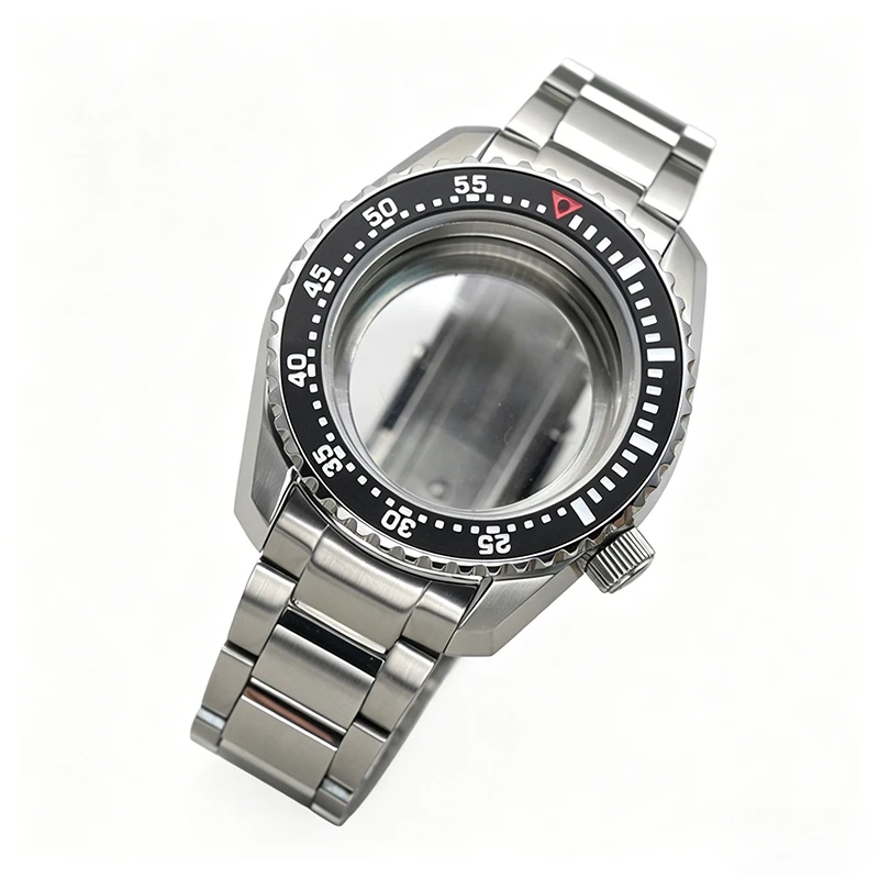 SPB185 SPB187 Watch Cases Steel Bezel Insert Watch Strap Transparent Cover Fits Seiko NH36 NH35 7S26 Movements Watch