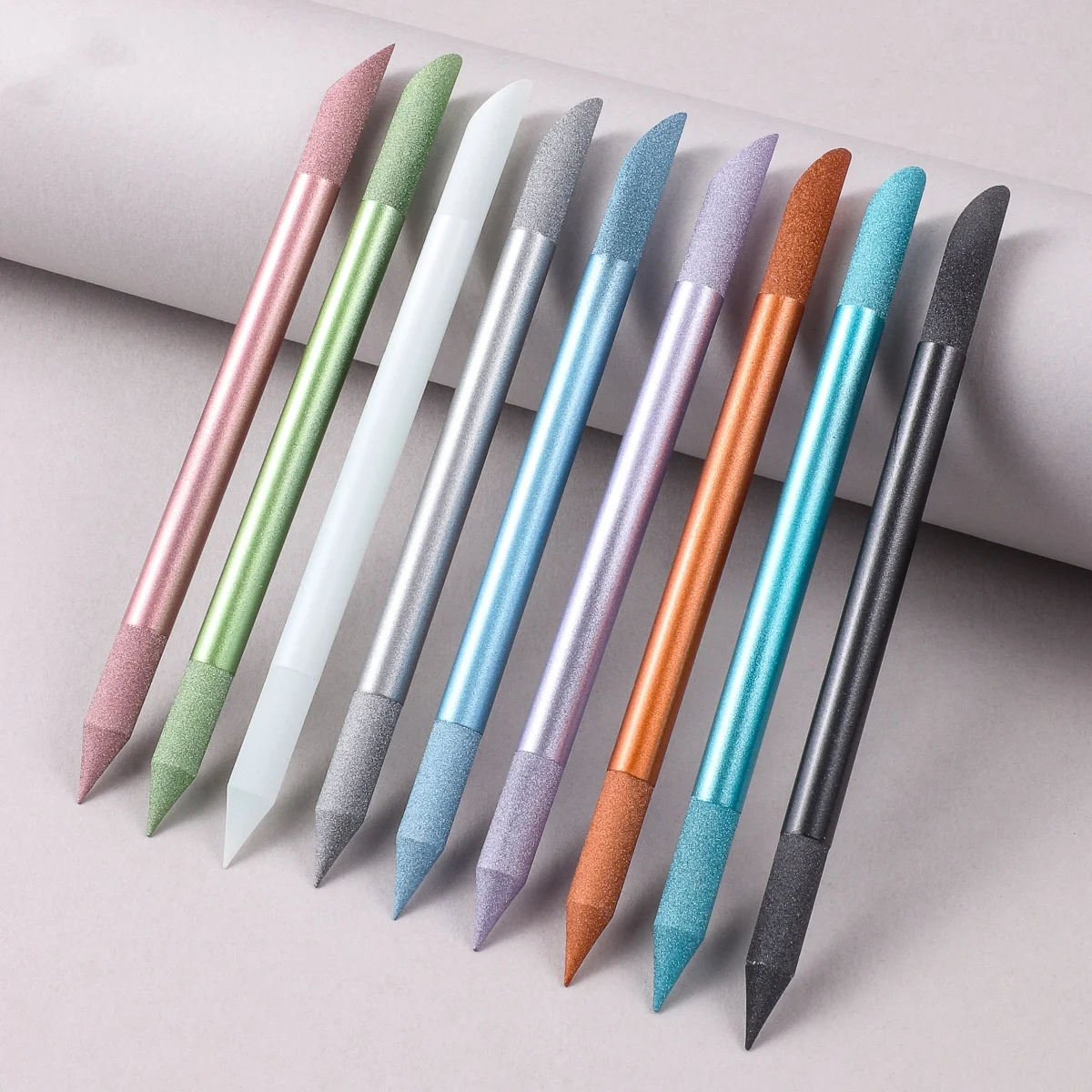 

Double Headed Crystal Nail File Engraving Grinding Rod Nail Polishing Pusher Manicure Buffer Stick Exfoliating Nails Accessories