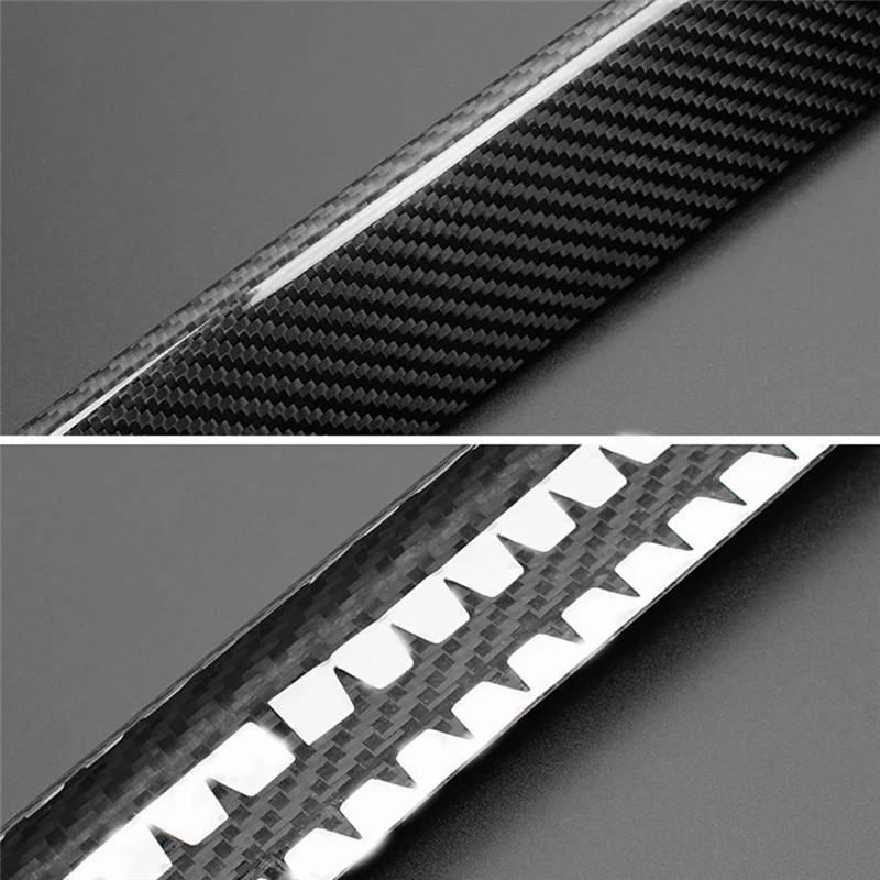 

Real Carbon Fiber For Abarth 500 595 695 2017-2023 Car Front Bumper Lower Lip Decorative Strip