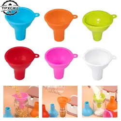 Silicone Wide-mouth Funnel Milk Powder Bean Funnel Large-caliber Multi-function Wine Leak Oil Leak Kitchen Gadgets Accessories