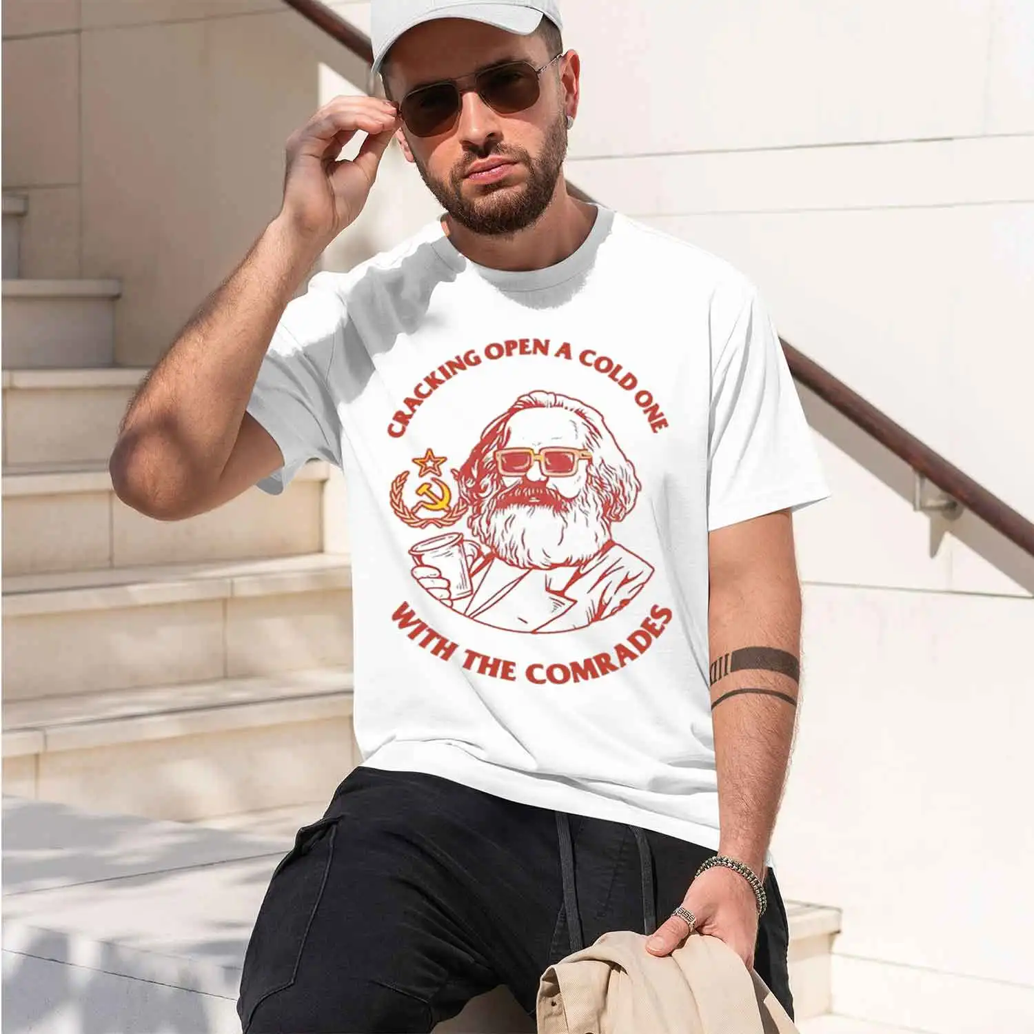 Marx T-shirt Marxism Engels Lenin Stn Vintage Men T shirt New TEE TSHIRT Womens Tops 2026 New Model Men’s Short-sleeve crewneck