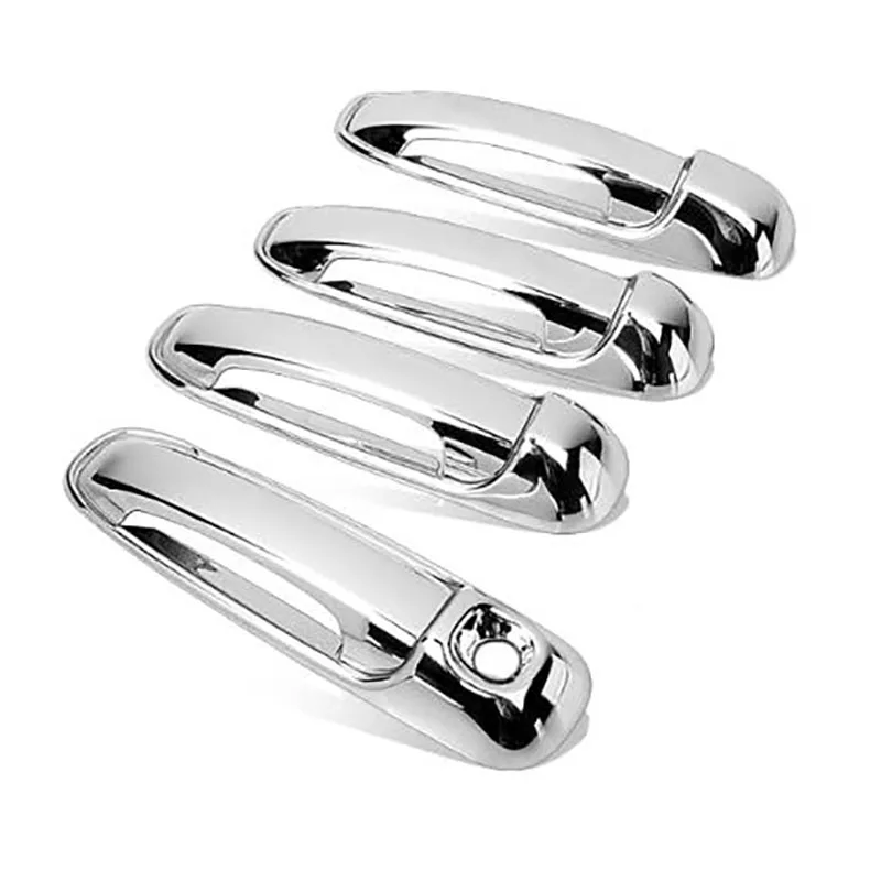 8Pcs/Set ABS Chrome 4 Door Outside Handle Cover Trims For 2002-2008 Dodge Ram 1500 2500 3500 Car Styling-A97E
