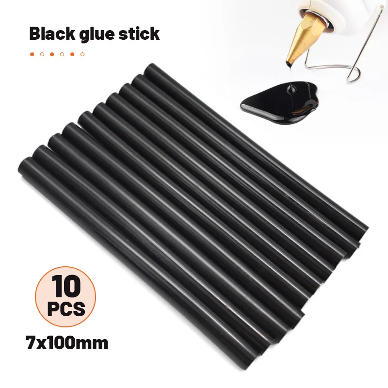 10/20/50Pcs 7x 100mm Schwarz Hot Melt Kleber Sticks Für Kleber Gun Auto Reparatur Werkzeuge auto Dent Paintless Entfernung Hand DIY Reparatur Werkzeug