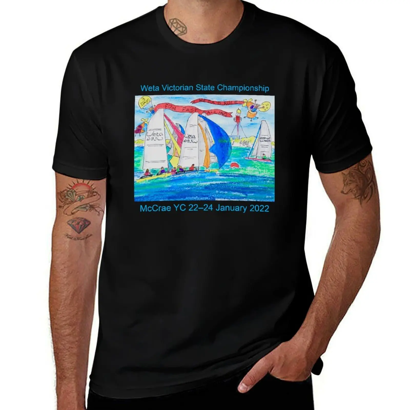 

Weta Vic State Championship Jan-22 T-Shirt Fashion Graphic Tee for Men