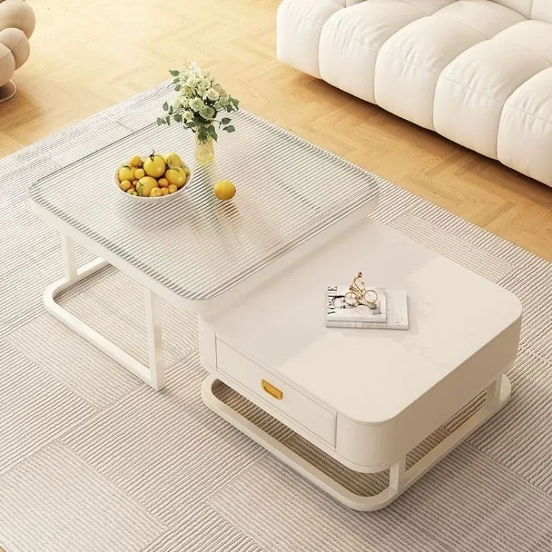 Cream Coffee Table Square Living Room Trending New Model Small Spaces Modern Luxury Coffee Table Center Table Side Table