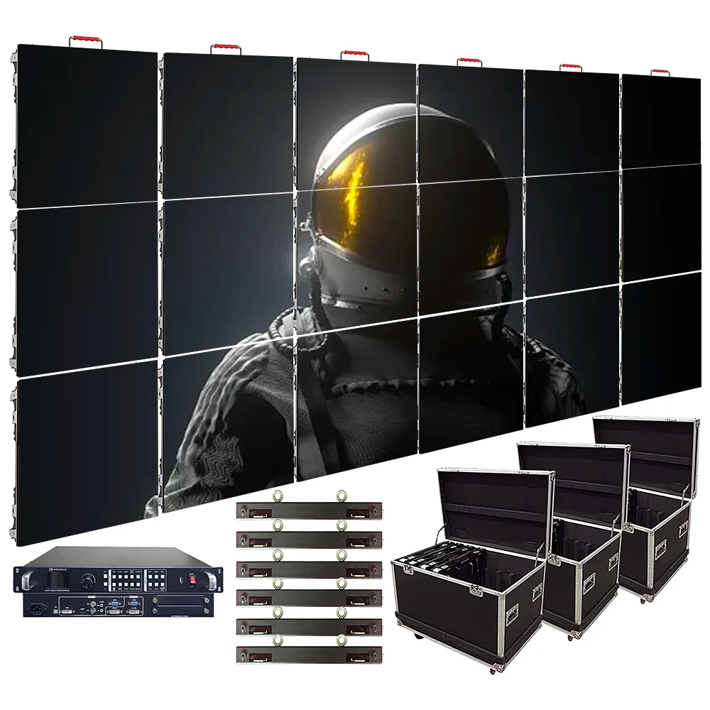 

High Quality Full Color LED Screen Display CE FCC ROHS IP65 P2 P2.5 P3 500*500mm LED Display Screen LED Video Wall