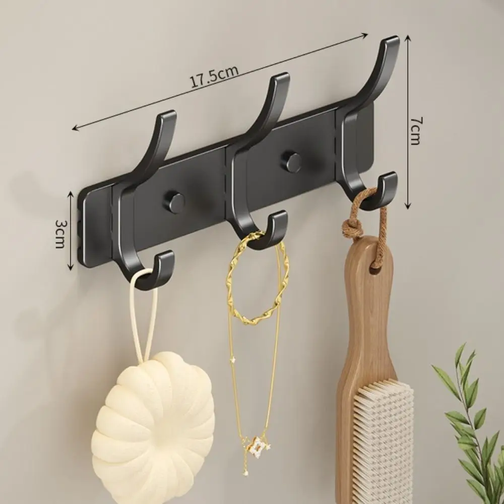 Strong Load-bearing Clothes Coat Hooks Heavy Duty Wall Rack Towel Hooks Home Space Aluminum Wall Mounted Door Hanger Door