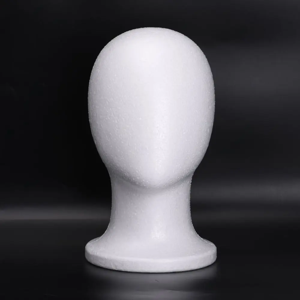 

New Stable Foam Mannequin Head Lightweight White Manikin Head Hat Display Stand