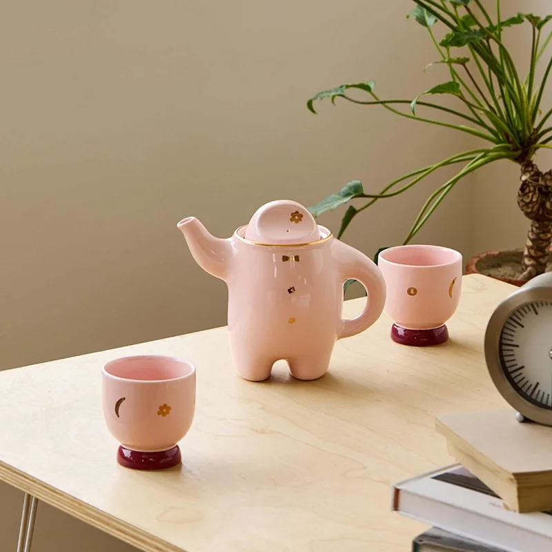 Tea treasure fork waist pot, creative tea and coffee set